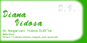 diana vidosa business card